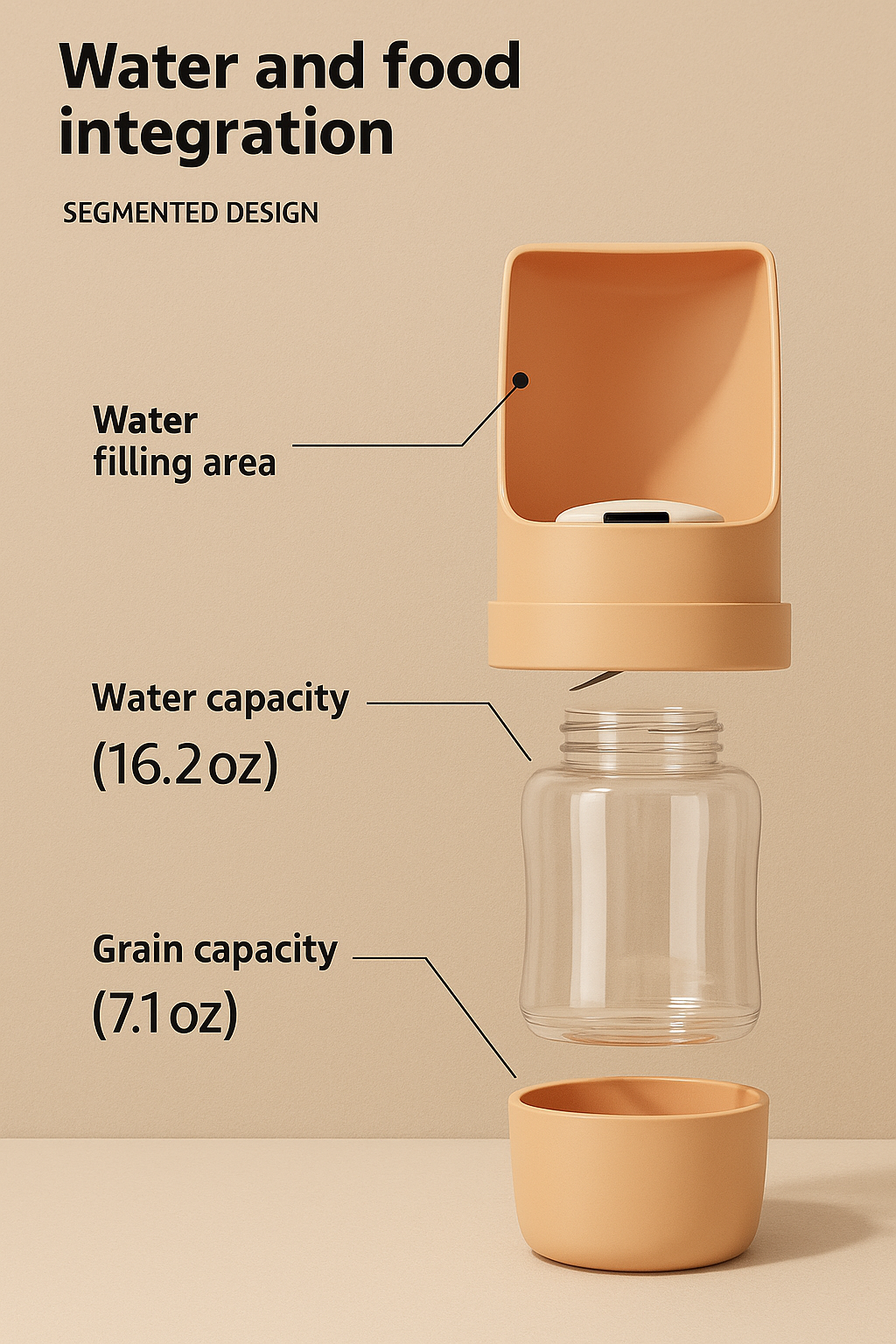 GOBOTTLE™ - 2-in-1 travel bottle
